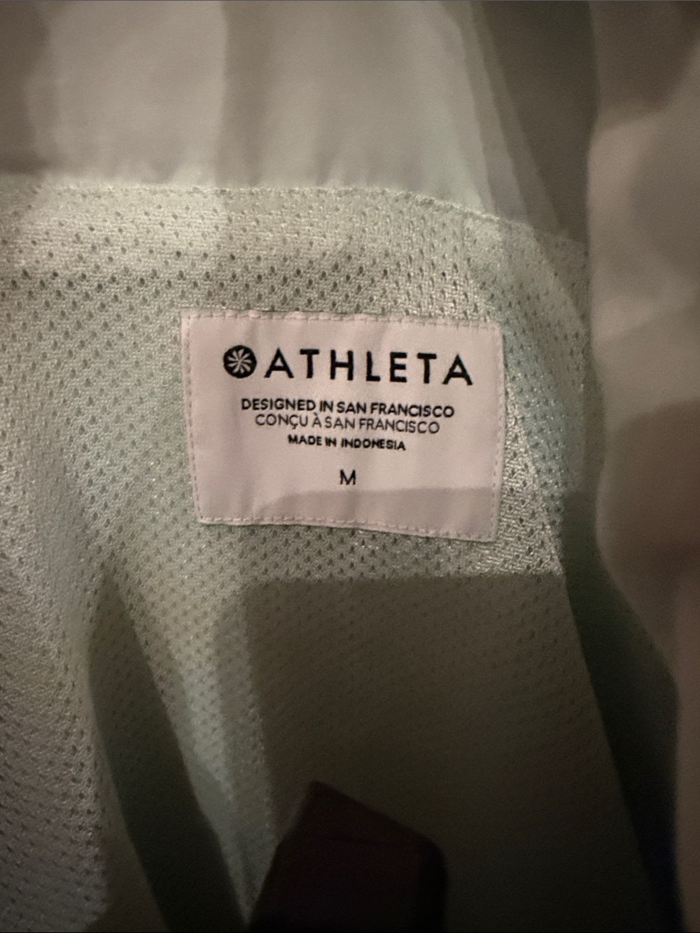 Athleta Light Mint Green Utility Jacket with hood - Picture 4 of 4